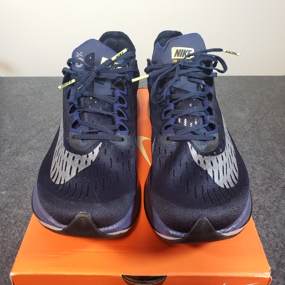 Nike Zoom Men's Size 13 Vaporfly 4% OBISIDAN BLUE GREY SILVER Running - Picture 3 of 9